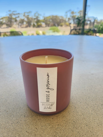Rose & Geranium 280g Candle